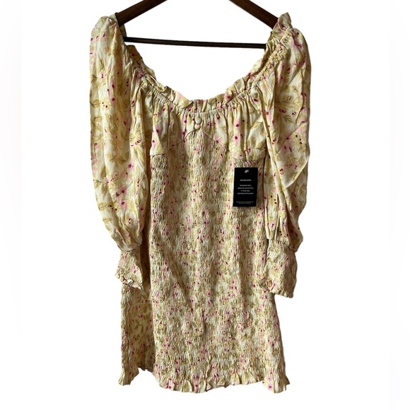 NWT Faithfull The Brand Gombardy Mini Dress Adele Floral Print - Picture 4 of 10